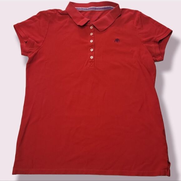 𝅺bundle of 2 Aeropstale Tops. Green Thermal. Red Collared Pullover. XL, XXL - Picture 7 of 12